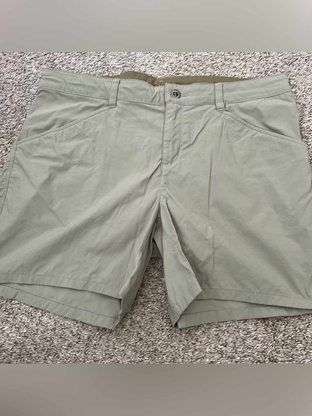 Patagonia Women’s Nylon Flat-Front Shorts - Light Sage Size 10